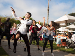 Zombie dancers at Marina Spooktacular