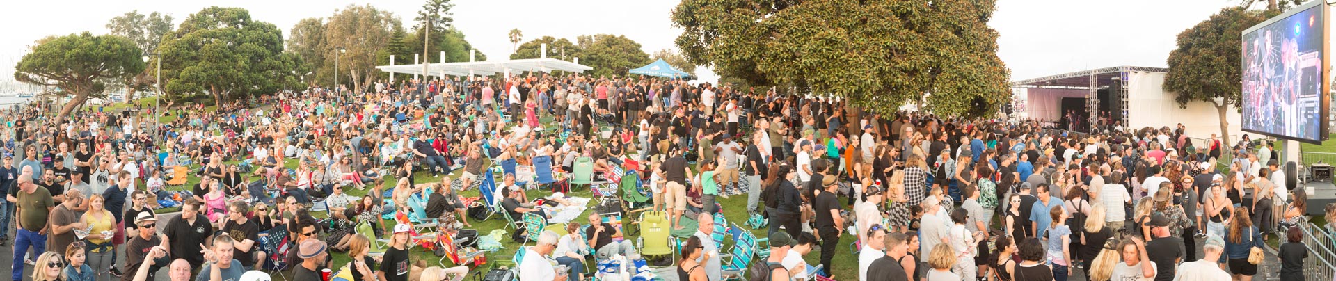 concert crowd outdoors