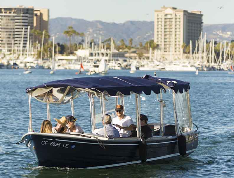 duffy boat in marina