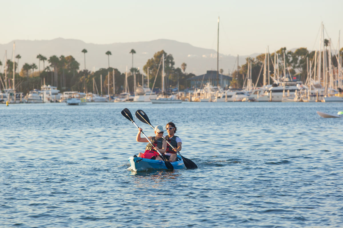 Couple enjoying Kayaking