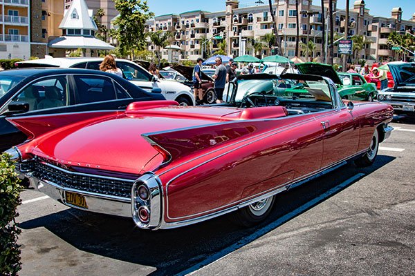 classic cars parked in lot