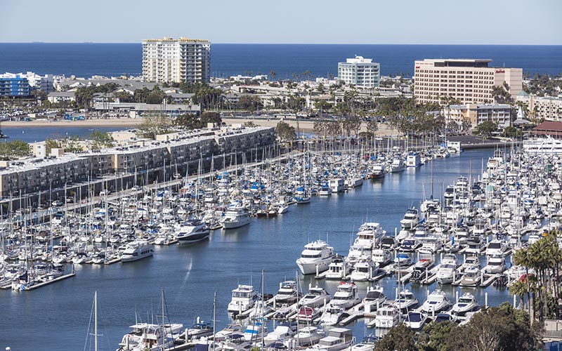 Marina del Rey aerial view