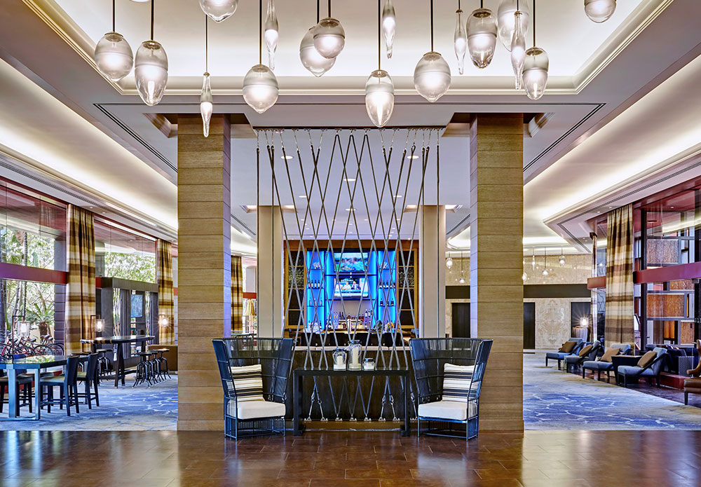 bar at the Marina del Rey Marriott