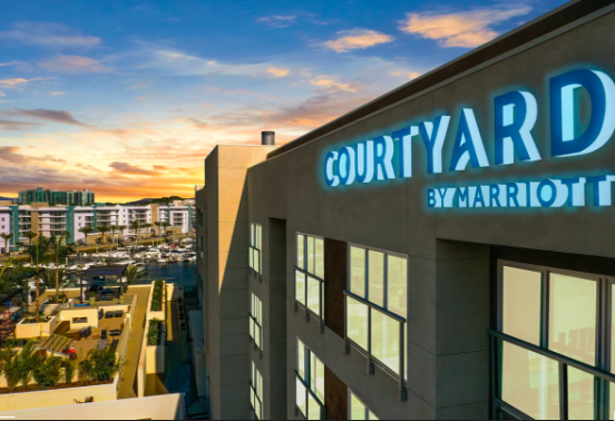 courtyard marina del rey exterior building with views of neighboring buildings